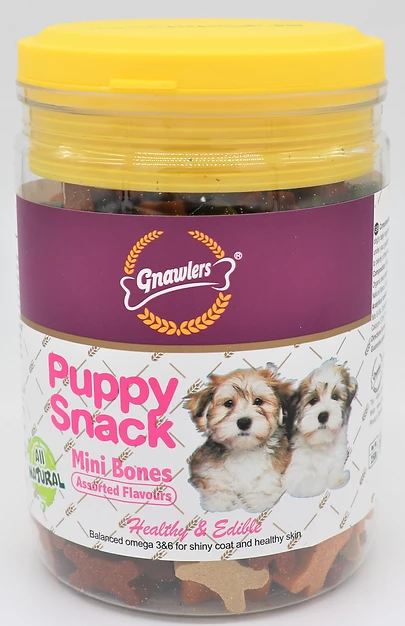 Puppy Snack – קופסת חטיפים לאילוף גורים 250 גרם 2 גדלים