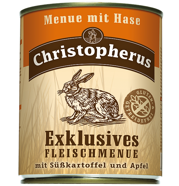 Christopherus – מעדן בטעם ארנב בטטה ותפוח 400 גרם (ללא גלוטן וללא דגנים)