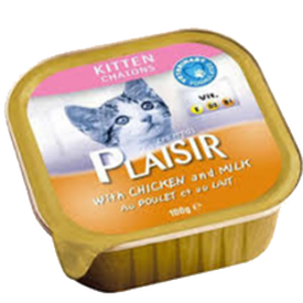 Plaisir – מעדן לחתול בטעם עוף וחלב לגורים
