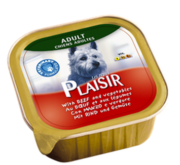 Plaisir – מעדן לכלב בטעם בקר 150 גר'