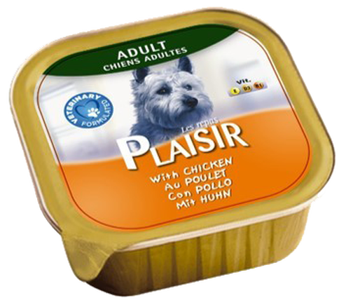 Plaisir – מעדן לכלב בטעם עוף 150 גר'