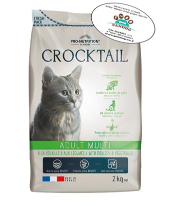 לחתול – קרוקטל אדולט מולטי- 2 ק”ג